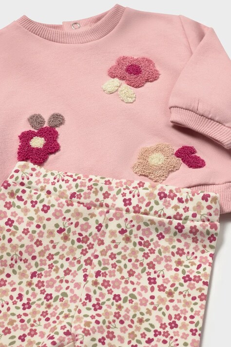 Mayoral Newborn komplet niemowlęcy bawełniany z elastanem różowy 2759