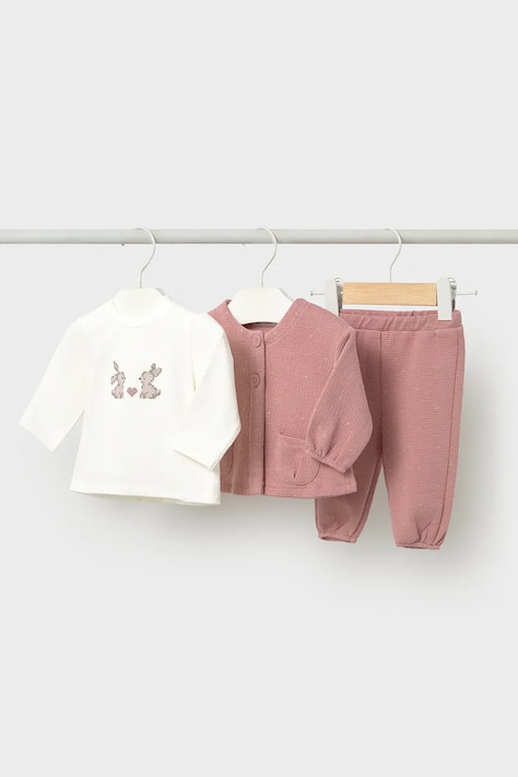 Mayoral Newborn комплект для младенцев с хлопком розовый 2655