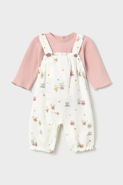 Mayoral Newborn Komplet dziecięcy z bawełną różowy 2604