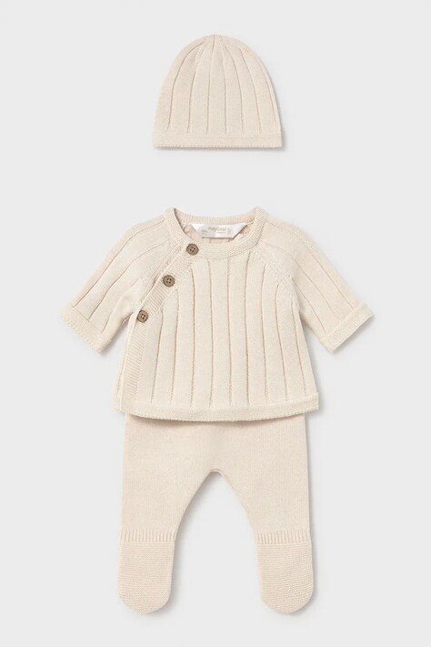 Mayoral Newborn комплект для младенцев из хлопка бежевый 2511