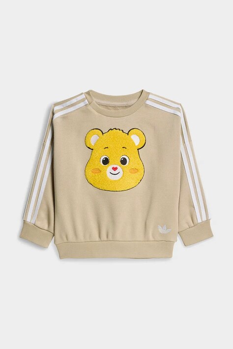 adidas Originals спортивний костюм дитячий з бавовною — AW26-DKGZU6, бежевий — фото 3