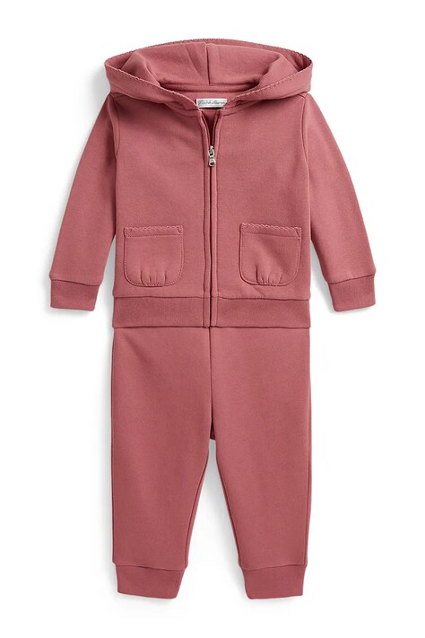Polo Ralph Lauren komplet trenirka za djecu s pamukom roza 310952365501