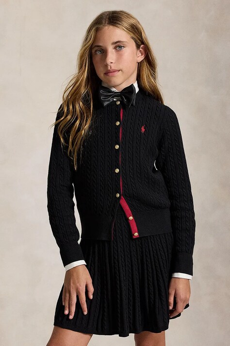 Polo Ralph Lauren Komplet dziecięcy bawełniany czarny 313B28257001