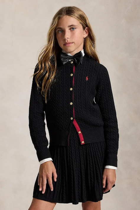 Polo Ralph Lauren Compleu pentru copii din bumbac negru 313B28257001