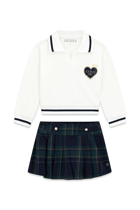 Guess komplet codzienny dziecięcy bawełniany beżowy K6YG05 K3856