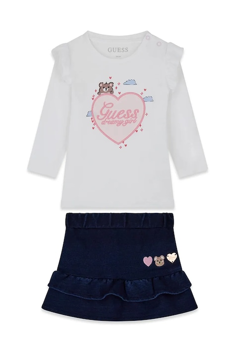 Guess Komplet dziecięcy bawełniany biały A6YG15 K3972