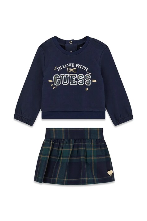 Guess komplet codzienny dziecięcy bawełniany granatowy A6YG07 K3913