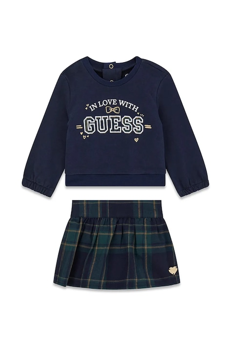 Guess komplet codzienny dziecięcy bawełniany granatowy A6YG07 K3913