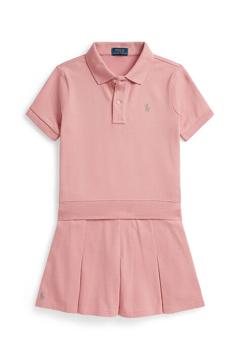 Polo Ralph Lauren vsakdanji komplet otroški bombaž z elastanom roza 313B19943002