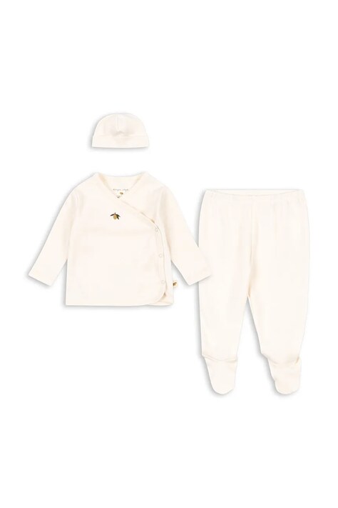 Konges Sløjd Komplet dziecięcy TAKE-ME-HOME SET GOTS beżowy KS106279