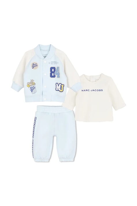 MARC JACOBS Dres niemowlęcy z bawełną niebieski W61078