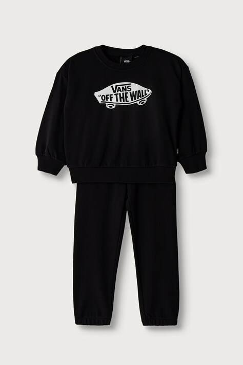 Vans Σετ φόρμας παιδικό με βαμβάκι Double Standard Crew Set μαύρο VN0011V1BLK1