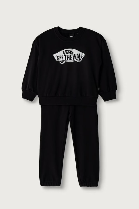 Vans Komplet trenirka za djecu s pamukom Double Standard Crew Set crna VN0011V1BLK1