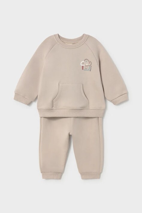 Mayoral Newborn komplet trenirka za bebe od pamuka bež 2607