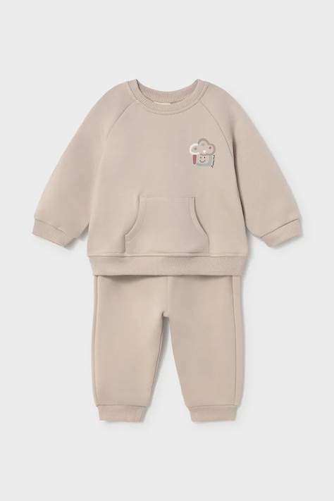 Mayoral Newborn komplet trenirka za bebe od pamuka bež 2607