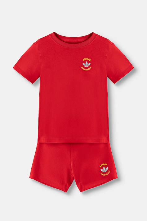 adidas Originals set dětský bavlněný červený LH4728