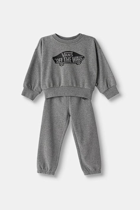 Vans dres dziecięcy z bawełną Double Standard Crew Set szary VN0011V102F1