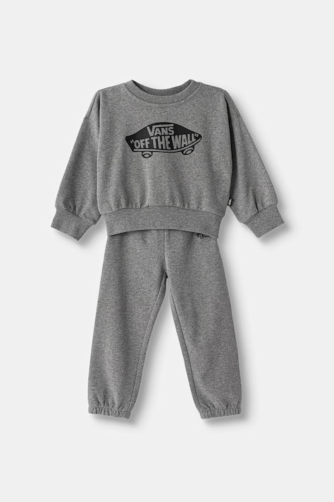 Vans dres dziecięcy z bawełną Double Standard Crew Set szary VN0011V102F1
