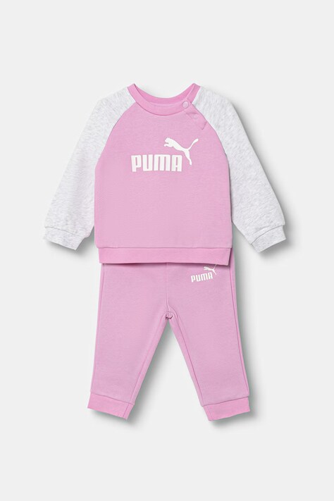 Puma dres dziecięcy z bawełną MINICATS ESS Raglan Crew Se różowy 686281