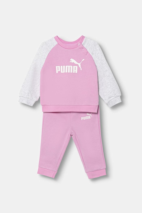 Puma dres dziecięcy z bawełną MINICATS ESS Raglan Crew Se różowy 686281