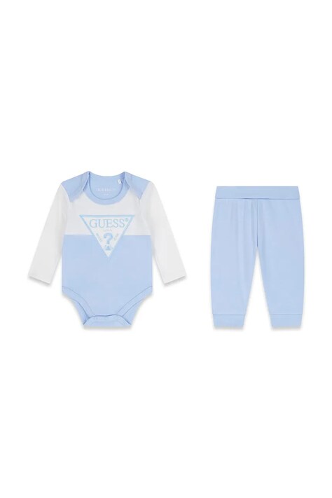 Guess komplet codzienny dziecięcy bawełniany niebieski H6YG04 K4125