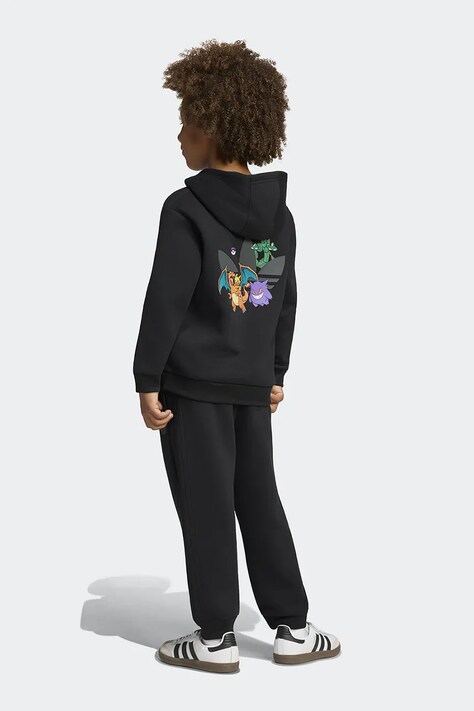 adidas Originals Φόρμα παιδική με βαμβάκι POKEMON μαύρη KR4689