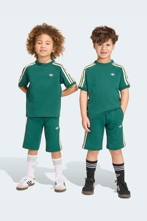 adidas Originals σετ παιδικό βαμβακερό πράσινο KQ8871