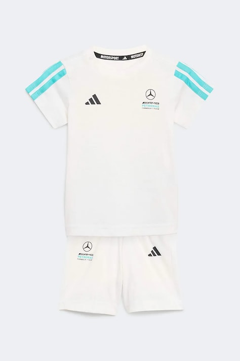 adidas Performance komplet niemowlęcy bawełniany MERCEDES biały KE5932