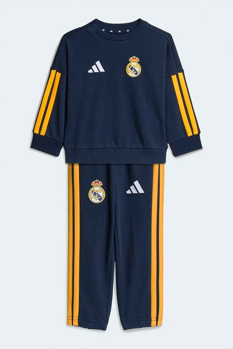 adidas Performance trenirka otroška z bombažem REAL MADRID mornarsko modra KG2947