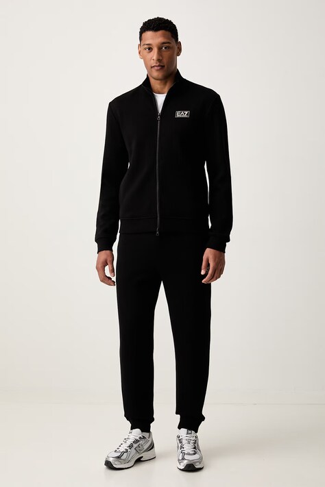 EA7 Emporio Armani komplet dresowy męski bawełniany czarny AF21822.7M002236