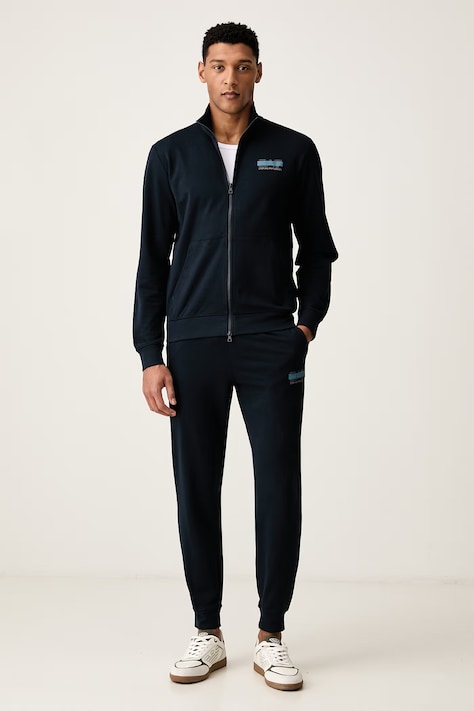 EA7 Emporio Armani Трикотажний комплект чоловічий бавовняний темно-синій AF13512.7M002424