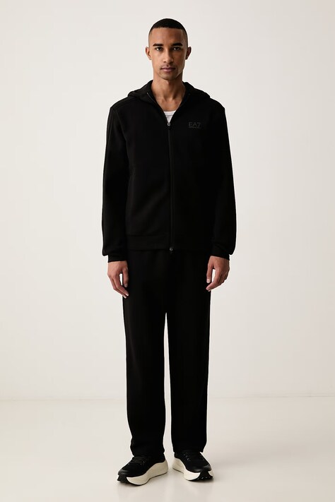 EA7 Emporio Armani Komplet dresowy męski z bawełną czarny AF20845.7M002520