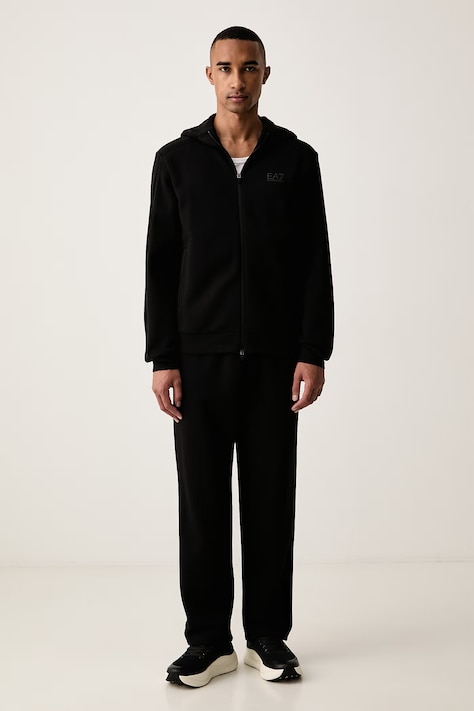 EA7 Emporio Armani Komplet dresowy męski z bawełną czarny AF20845.7M002520
