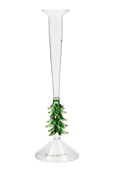 Riviera Maison Świecznik świąteczny ze szkła 18 cm 582250