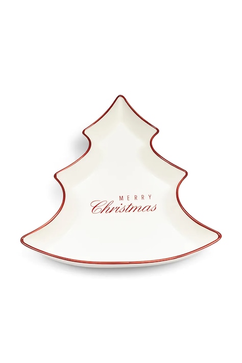Riviera Maison Talerz świąteczny z porcelany 35 x 30 cm 583110