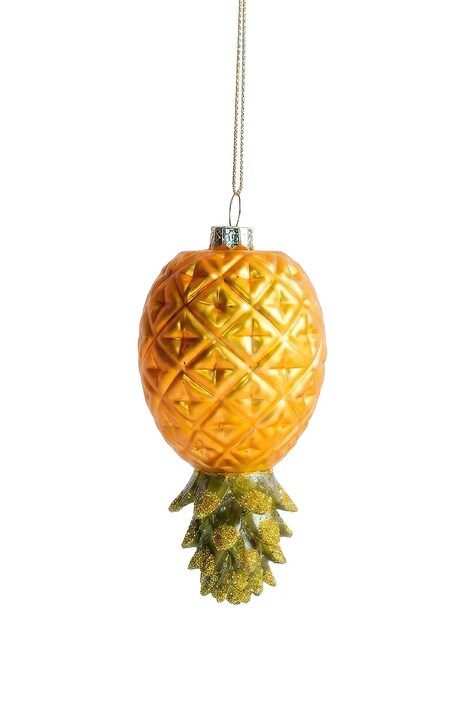 YUP in de BOOM Zawieszka choinkowa ze szkła YUPPINEAPPLE