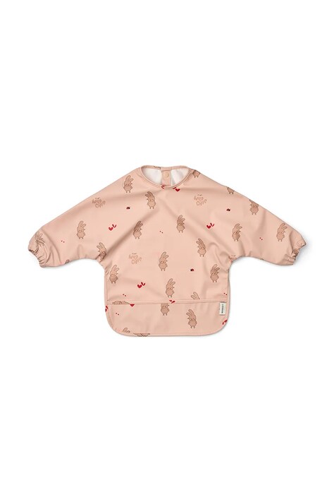 Liewood Śliniak dziecięcy Merle Printed Cape Bib różowy LW18136