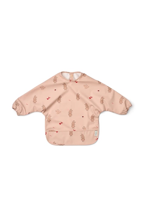Liewood Podbradnik za djecu Merle Printed Cape Bib rozi LW18136