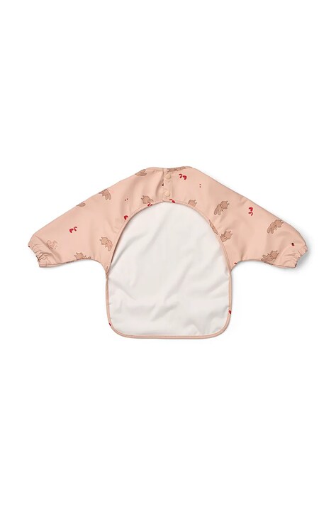 Liewood Śliniak dziecięcy Merle Printed Cape Bib różowy LW18136