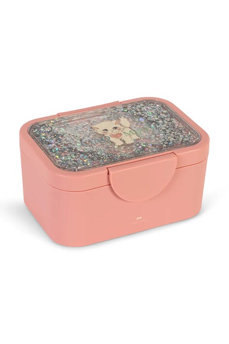 Konges Sløjd Lunchbox otroški GLITTER LUNCH BOX roza KS106038