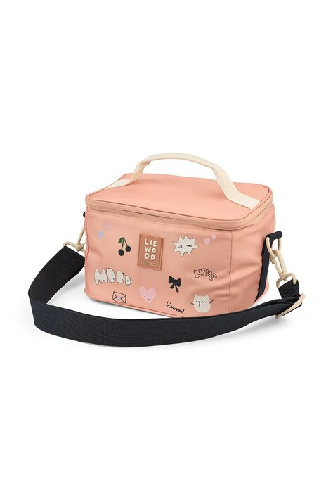 Liewood torba na lunch dziecięca Toby Medium Thermal Bag różowa LW20235