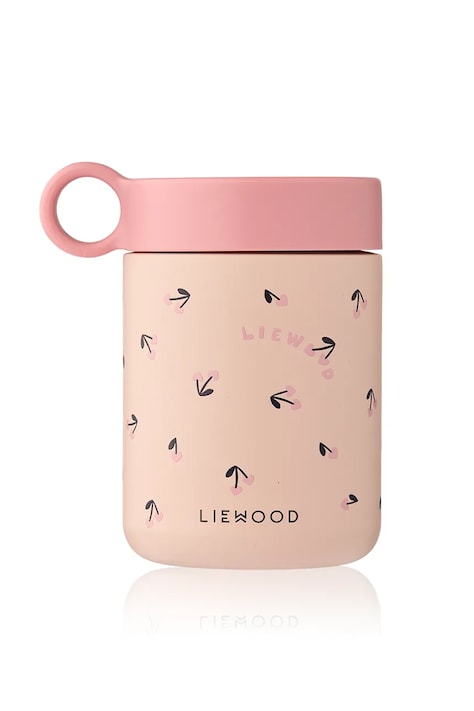 Liewood pojemnik termiczny na jedzenie dziecięcy Kiani Printed Food Jar różowy LW19960