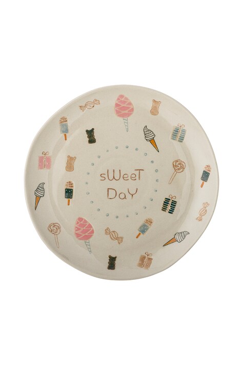 Bloomingville MINI Talerz dziecięcy Sweets Plate biały 82062685