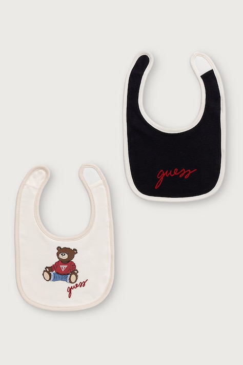 Guess Лигавник за бебе от памук 2 броя черен H6YZ23 K6481