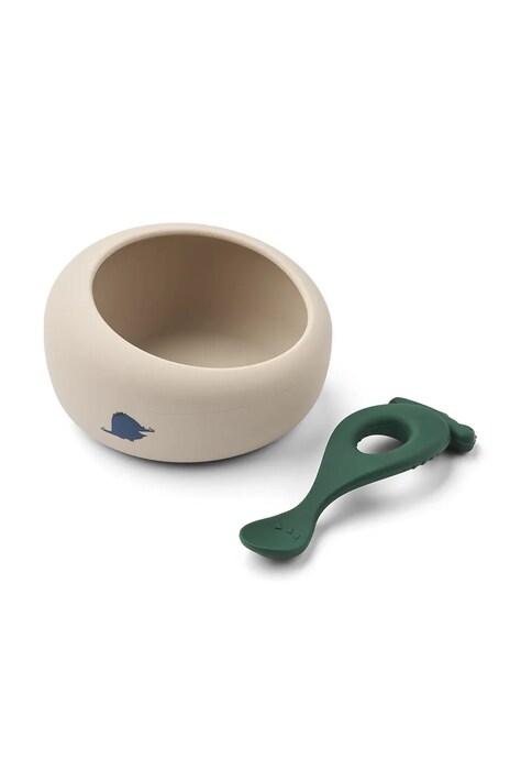 Liewood Zestaw niemowlęcy dziecięcy Sparia Bowl w Spoon beżowy LW20335