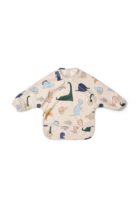 Liewood Śliniak dziecięcy Merle Printed Cape Bib beżowy LW18136