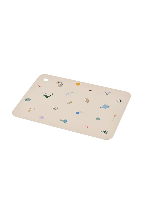 Liewood Podkładka pod talerz dziecięca Jude Printed Placemat beżowa LW15059