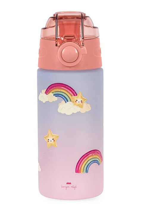 Konges Sløjd Μπουκάλι νερού παιδικό WATER BOTTLE RAINBOW ροζ KS106329