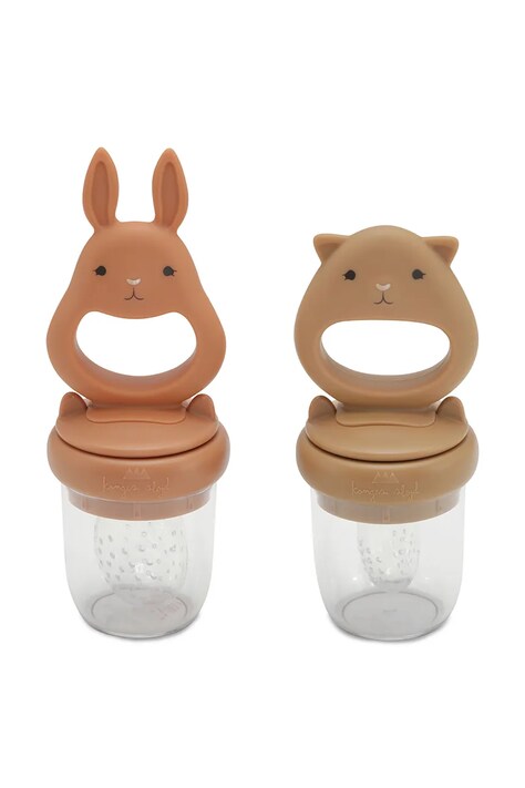 Konges Sløjd Cucljalnik za sadje otroški SILICONE FRUIT FEEDING PACIFIER bež KS106228