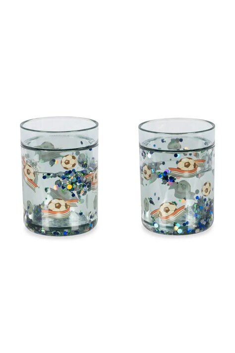 Konges Sløjd Σετ κούπες παιδικές 2 PACK GLITTER CUPS μπλε KS105837